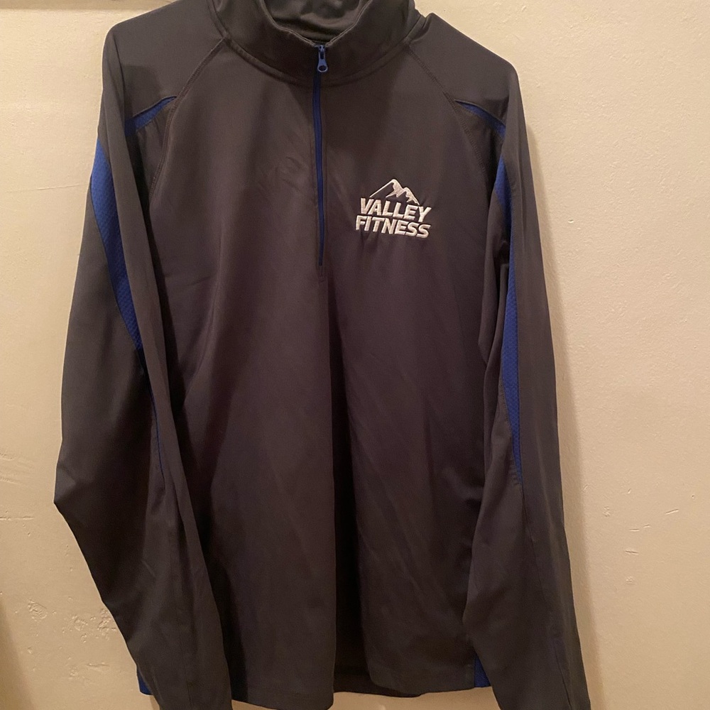 Sport-Tek Black and Blue Performance official Valley Fitness Jacket